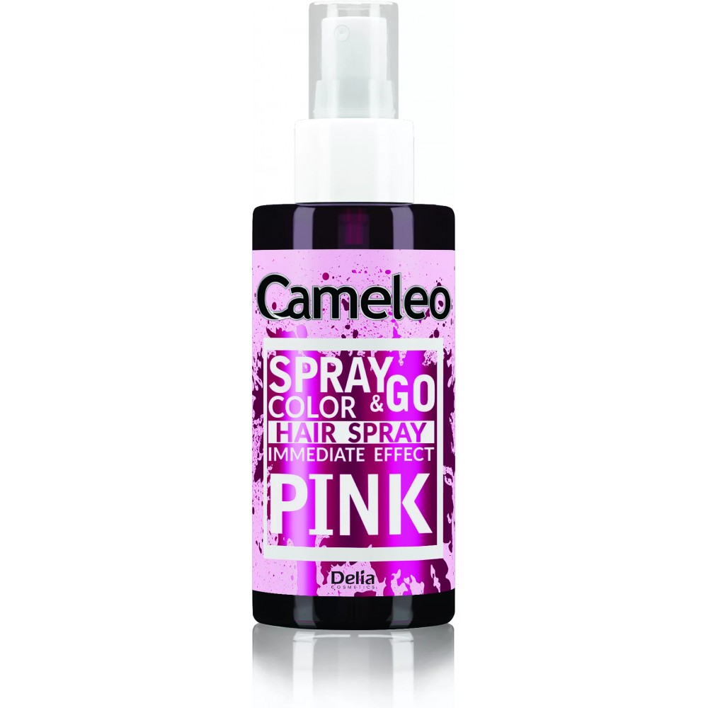 Delia Cameleo Spray & Go Pink Σπρέι Μαλλιών Με Χρώμα Ροζ 150ml