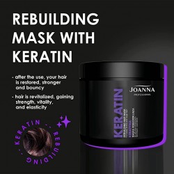 Joanna Professional rebuilding mask with Keratin Μάσκα Αναδόμησης Για Αδύναμα Και Εύθραυστα Μαλλιά 500gr