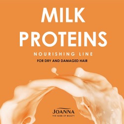 Joanna Professional Milk Proteins Σαμπουάν για ξηρά και ταλαιπωρημένα μαλλιά με άρωμα καρύδας 1000ml