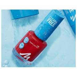 Manhattan Clean & Free Nail Polish 156 Poppy Pop Red 8ml