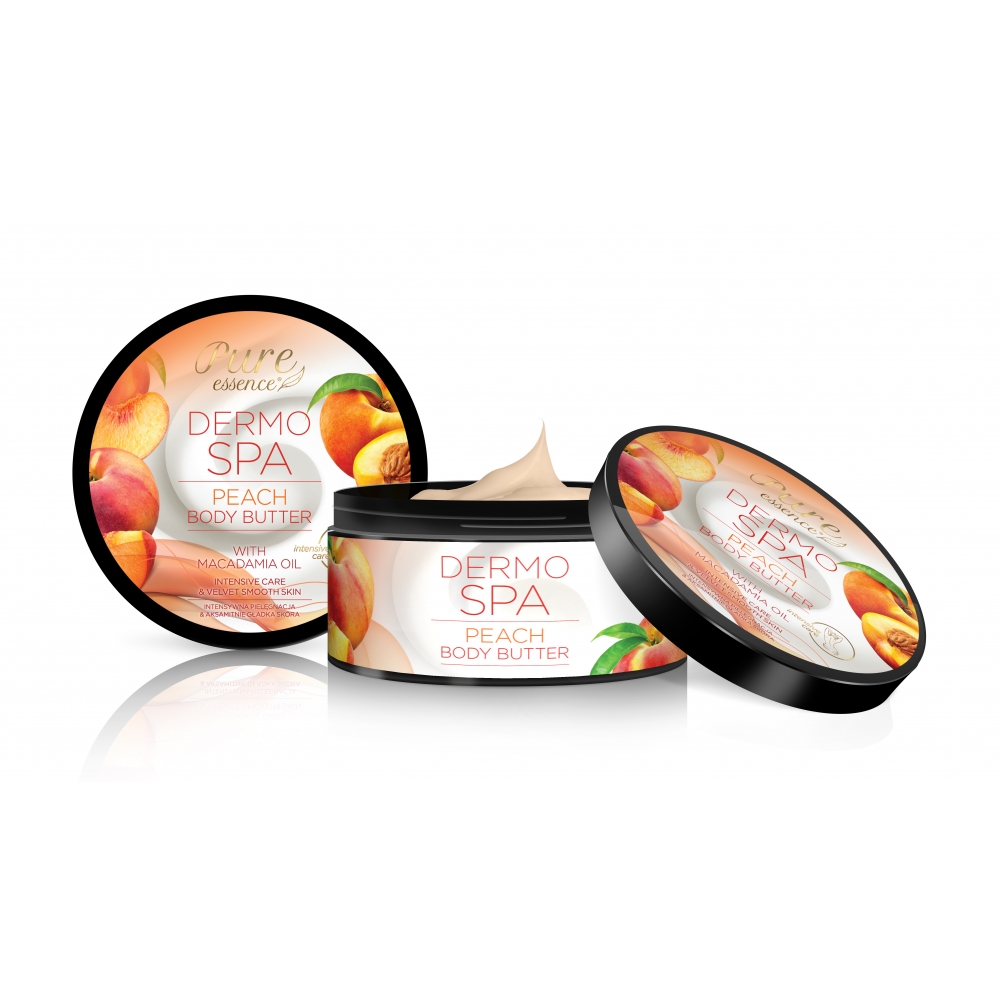 Revers Pure Essence Dermo Spa Peach Body Butter Βούτυρο Σώματος Με Λάδι Macadamia 200ml