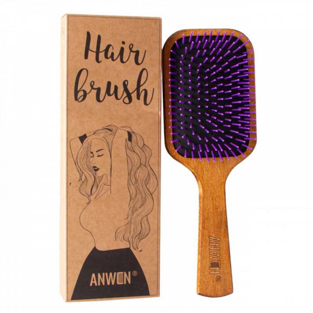 Anwen Wooden Hair Brush  Ξύλινη βούρτσα μαλλιών