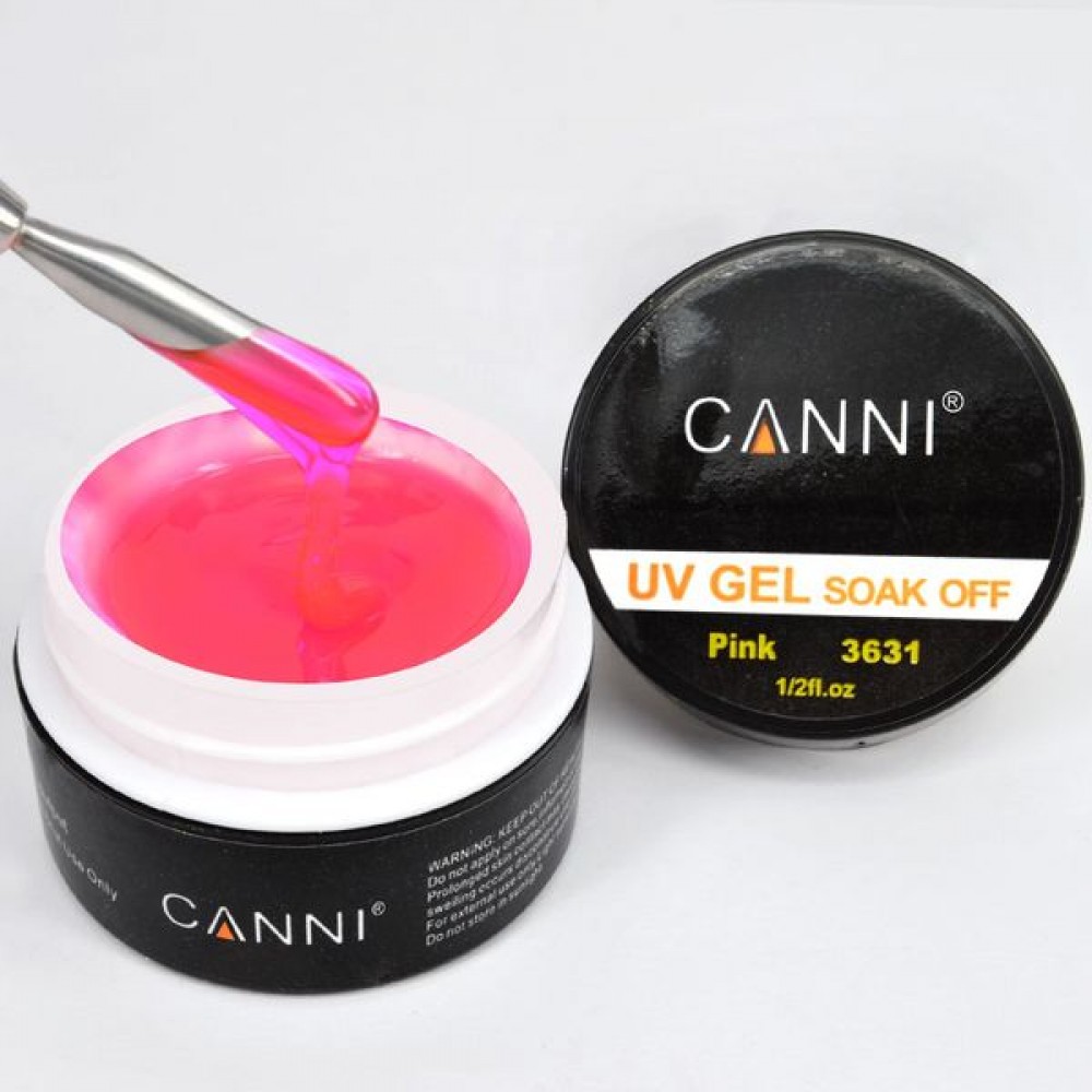 Canni Gel  pink Soak Off 15ml - (ροζ τζελ χτισίματος)