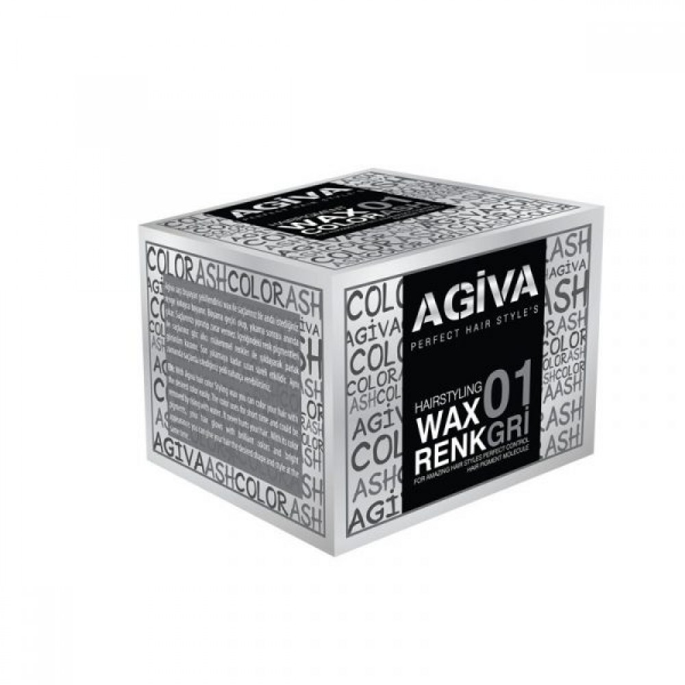 Agiva Hairpigment Color Wax 01 Γκρι 120gr