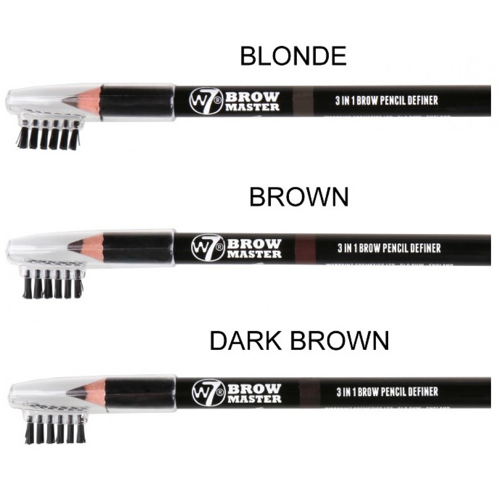 W7 Brow Master 3 in 1 Pencil Brown 1gr