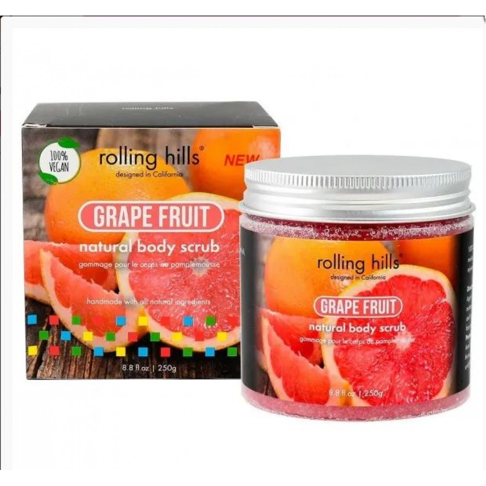 Rolling Hills Natural Grape Fruit Body Scrub 280g