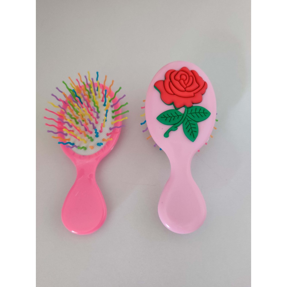 Hair Brush Tριαντάφυλλο Παιδική Βούρτσα Μαλλιών 