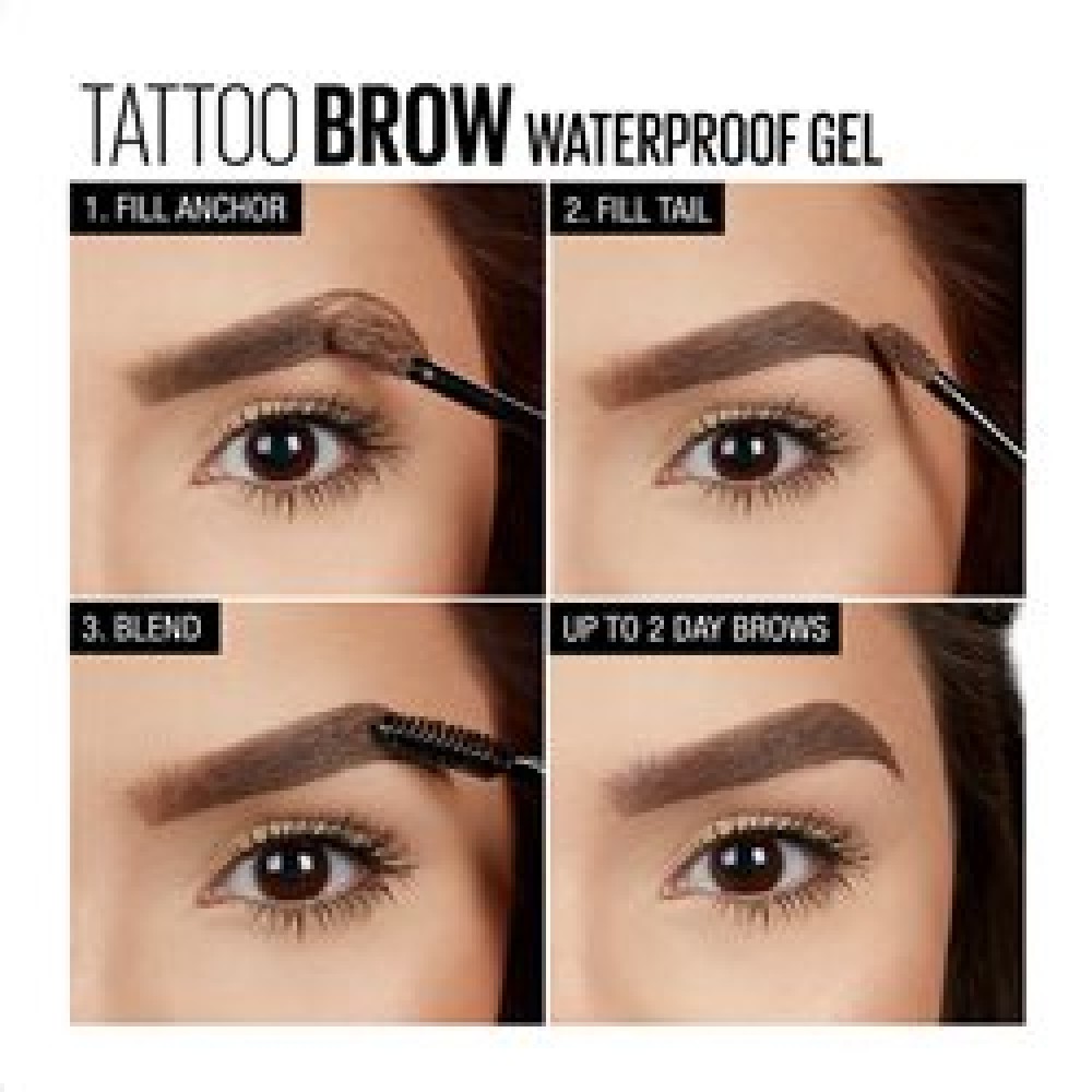 Maybelline Tattoostudio Waterproof Eyebrow Gel 09 Auburn 5ml