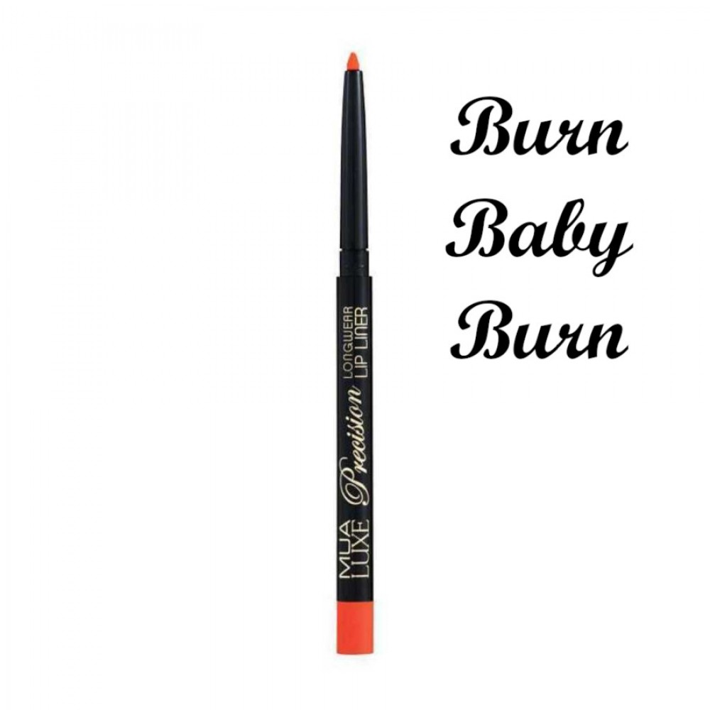 MUA Luxe Precision Longwear Lip Liner Pencil Burn Baby Burn- Μολύβι χειλίων μεγάλης διάρκειας 0.25g