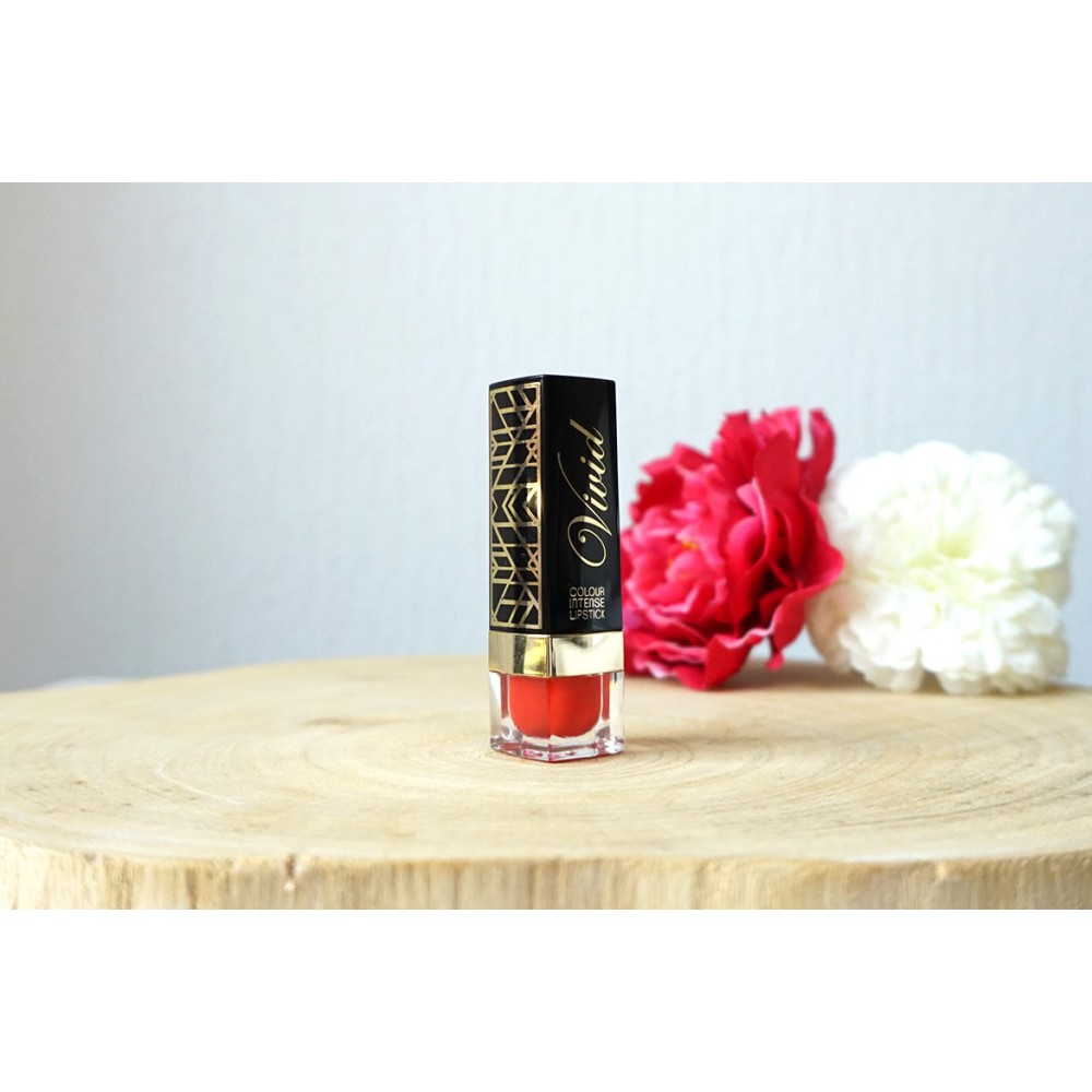 MUA Luxe Vivid Colour Intense Lipstick - κραγιόν με πλούσιο χρώμα Burn Baby Burn 3g