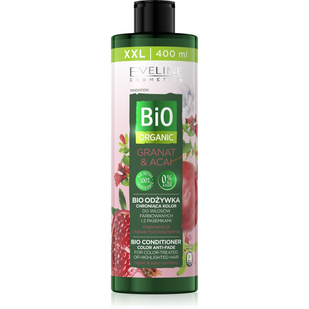 Eveline Bio Organic Conditioner για βαμμένα μαλλιά 400ml