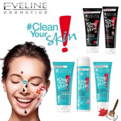 Eveline Facemed + Purifying Facial Wash Gel gel πλύσης προσώπου με ενεργό άνθρακα - 150ml