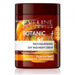 Eveline Botanic Expert Rich Nourishing Day & Night Cream Flax Extract, Κρέμα Ημέρας και Νύχτας 100ml