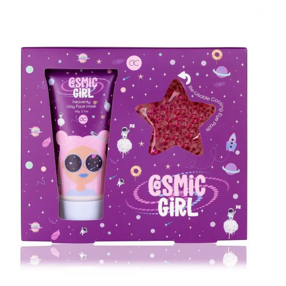 Accentra Face care set COSMIC GIRL in a gift box  60gr μάσκα προσώπου 2 cooling pads ματιών