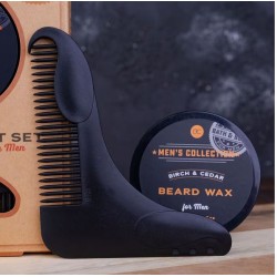 Accentra MEN'S COLLECTION gift set in a kraft paper gift box Beard wax 50gr και χτένα γενειάδας