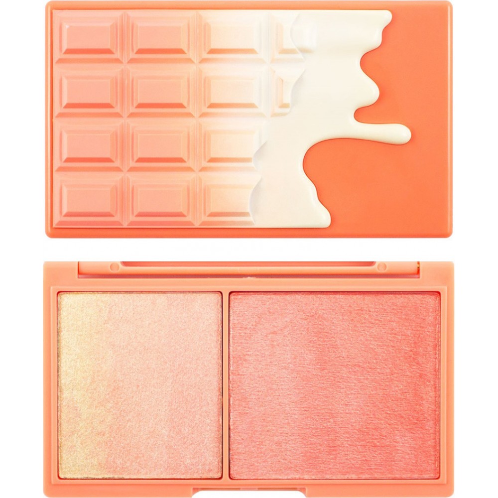 Revolution Beauty I Heart Revolution Peach and Glow Blush - Brightening face palette 11.2 g 0.0g