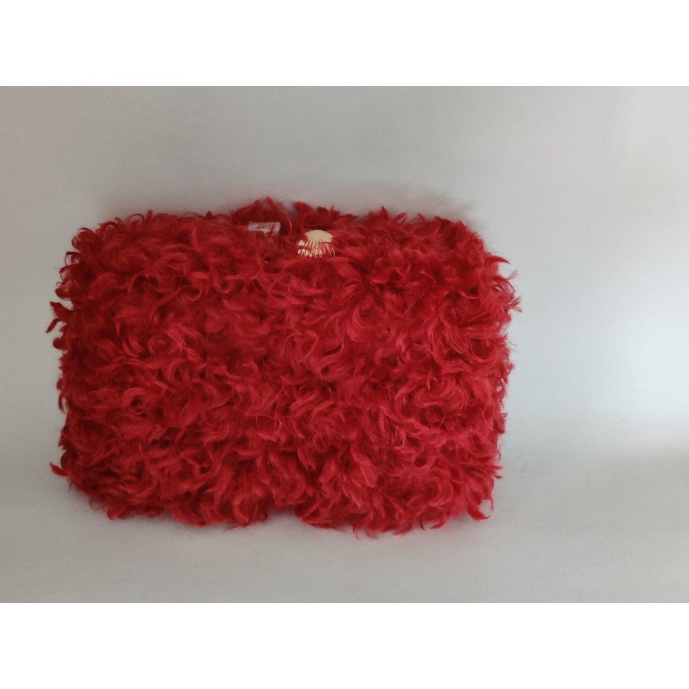 Τσάντα φάκελος clutch –κόκκινο Mε αλυσίδα 51011