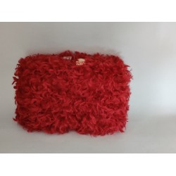 Τσάντα φάκελος clutch –κόκκινο Mε αλυσίδα 51011