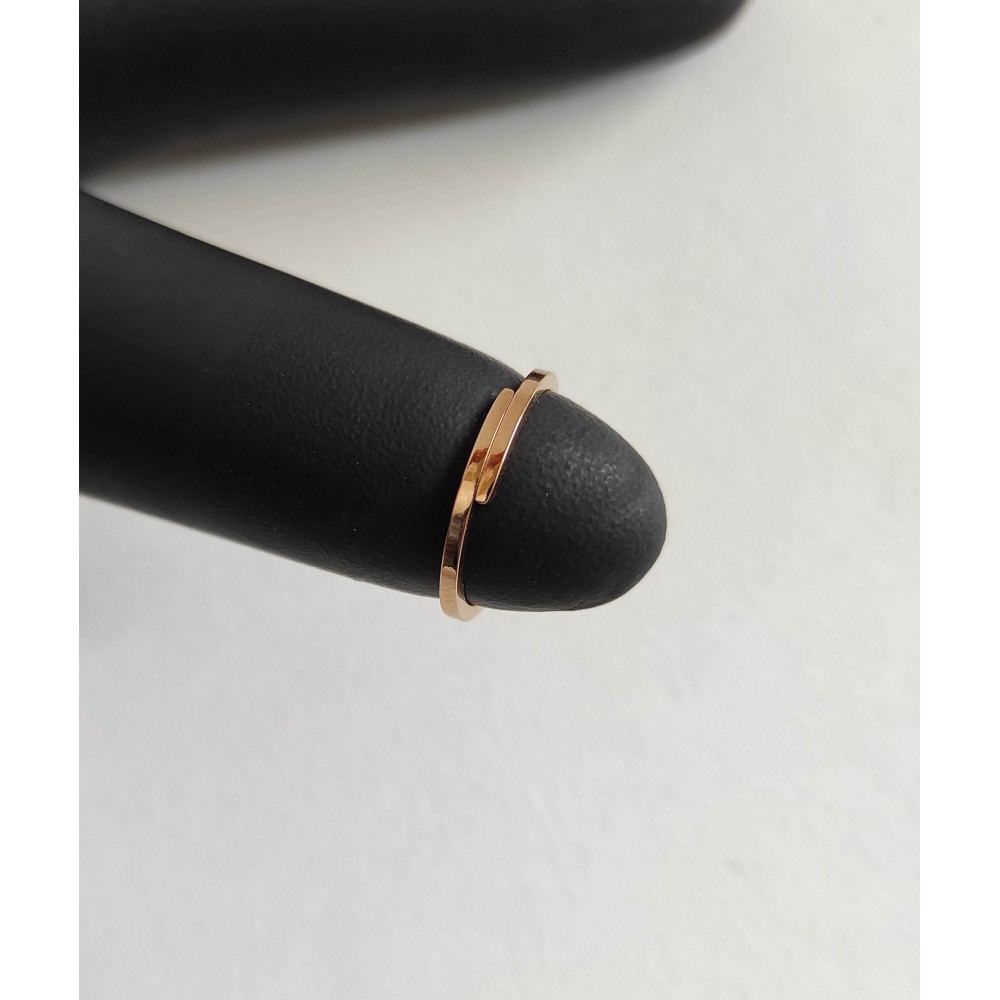 Δαχτυλίδι με Strass σε χρώμα χρυσού με σχέδιο Καρδιά