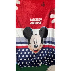Παιδική κουβέρτα μονή  Mickey Mouse 160x200 κόκκινη 