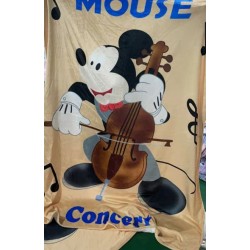 Παιδική κουβέρτα μονή   Mickey Mouse 160x200 μπεζ