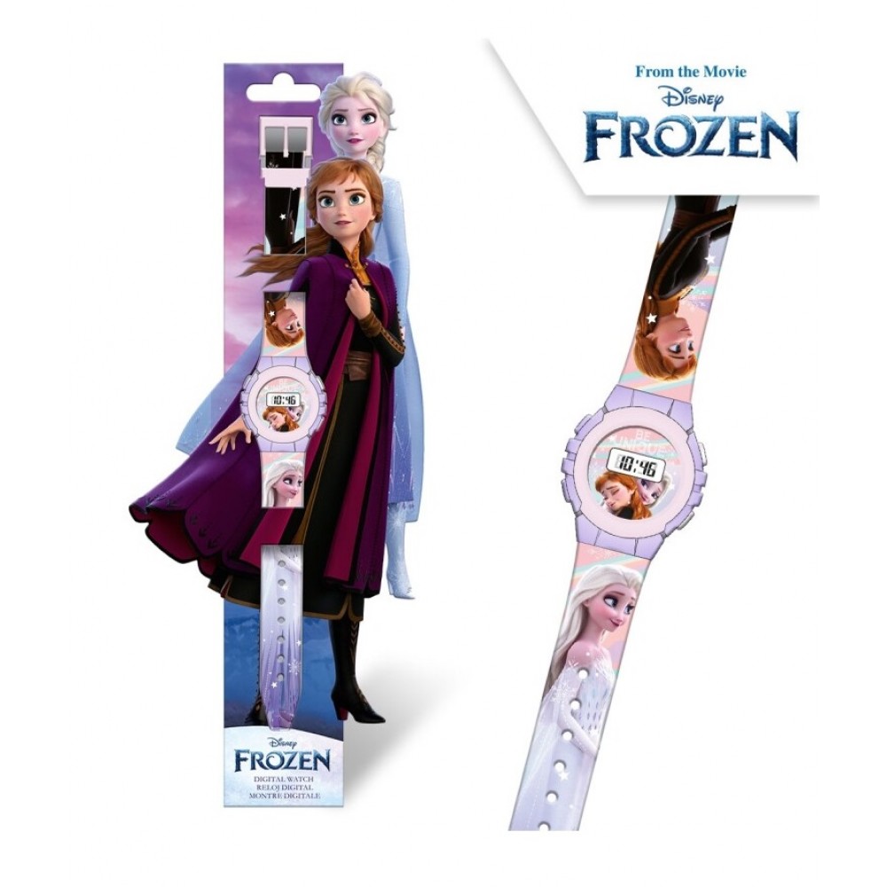 Παδικό σετ Frozen Elsa and Anna 3τμχ  κουβέρτα ρολόι και χτένα 