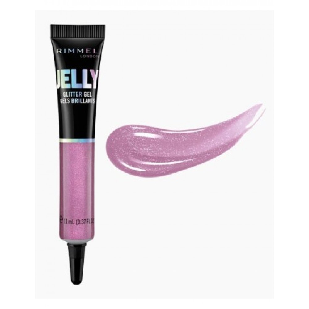 Rimmel Jelly Glitter Gel 500 Purple Rain σκιά ματιών σε υγρή μορφή 11ml