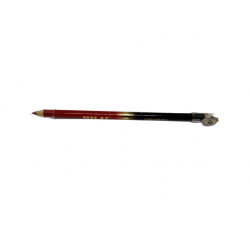 Μολύβι ξύλινο διπλό eyeliner μαύρο με ξύστρα και μολύβι χειλιών κόκκινο
