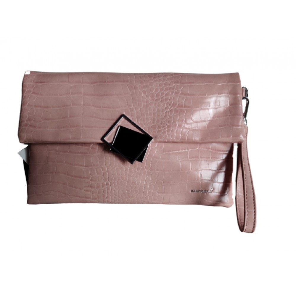 BAG TO BAG Τσάντα φάκελος με αλυσίδα λουράκι Ροζ
