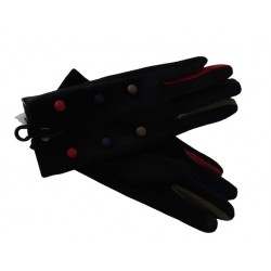 Γάντια γυναικεία με επένδυση μαύρο χρώμα