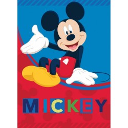 Disney Κουβέρτα Fleece Mickey Mouse 100x140cm Κόκκινη