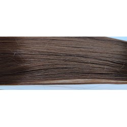 Τρέσα Μαλλιών Καστανό χρώμα 60cm 100% Bιολογική ίνα Συνθετική  no 6Κ