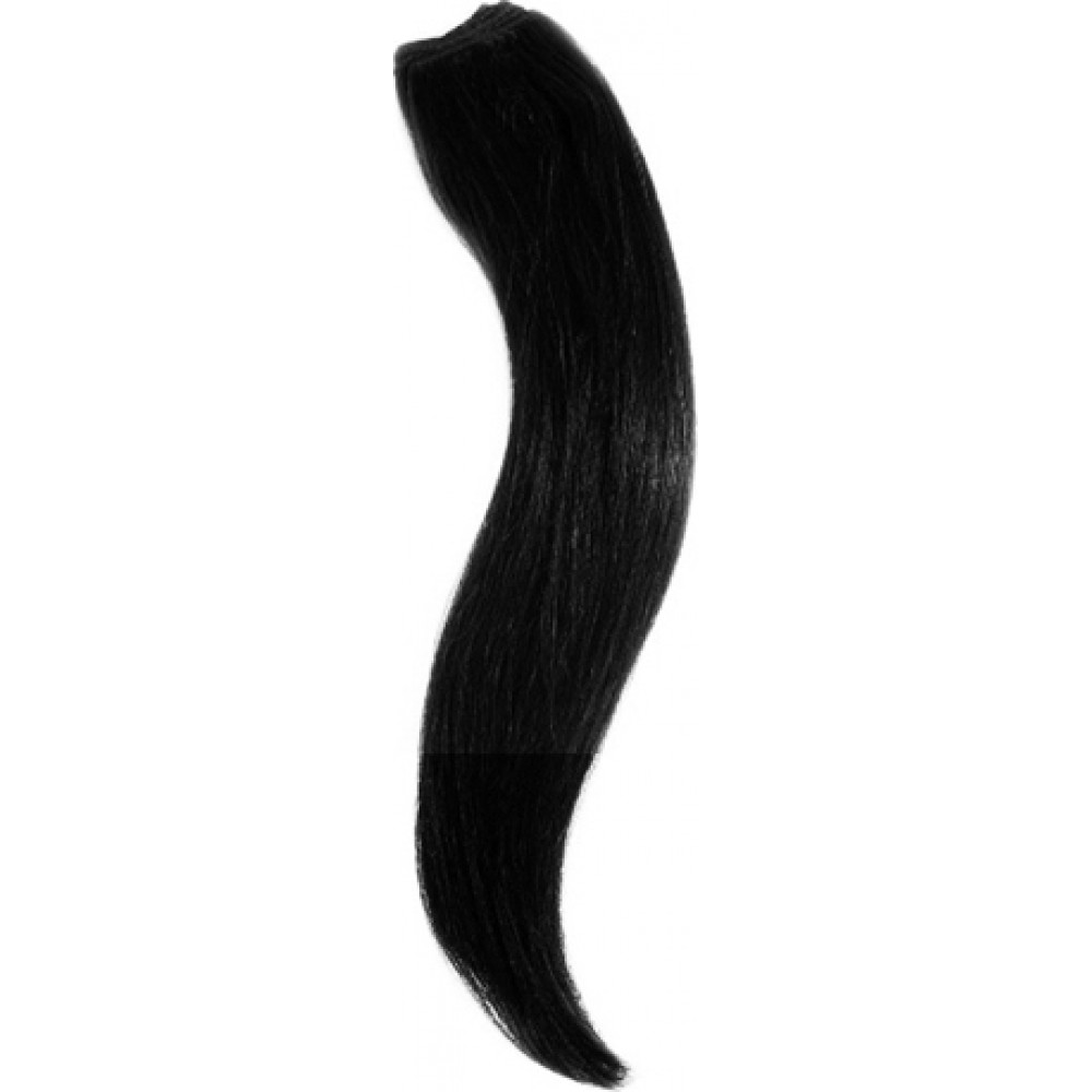 Τρέσα Μαλλιών Μαύρο χρώμα 60cm 100% Bιολογική ίνα Συνθετική  no 1