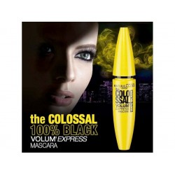 Maybelline Volum'Express The Colossal 100% Black Mascara 10.7ml - (μαύρη μάσκαρα)