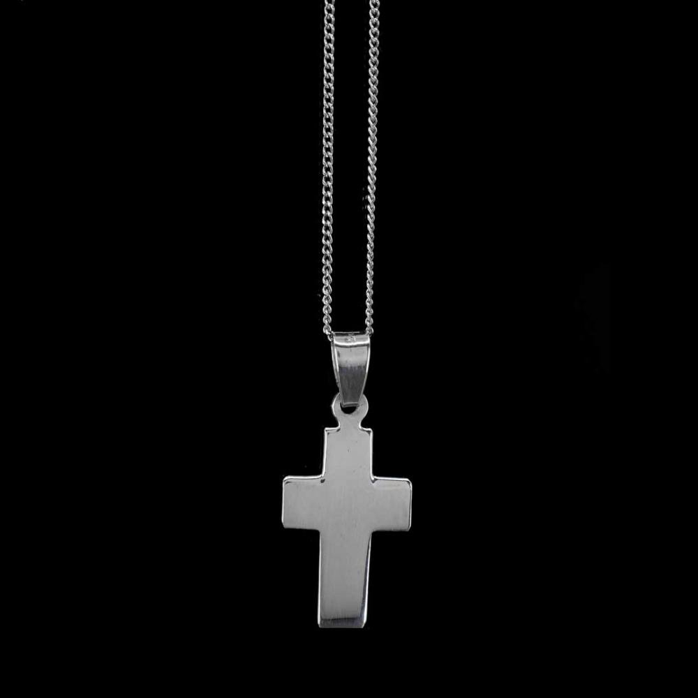 Ασημένιος  σταυρός με αλυσίδα  C008 από καθαρό ασήμι 925ο   