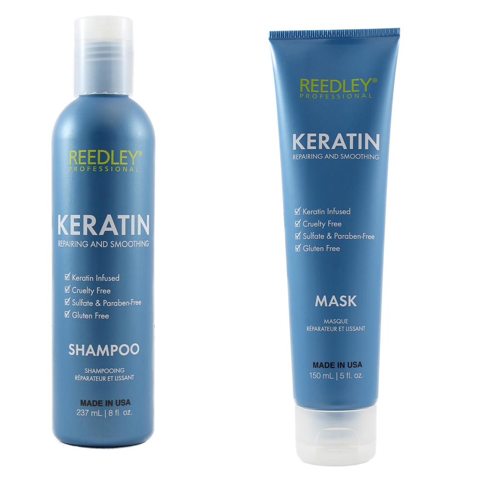 Reedley Professional Set Keratin Repairing and Smoothing Mask 150ml Shampoo 237ml 