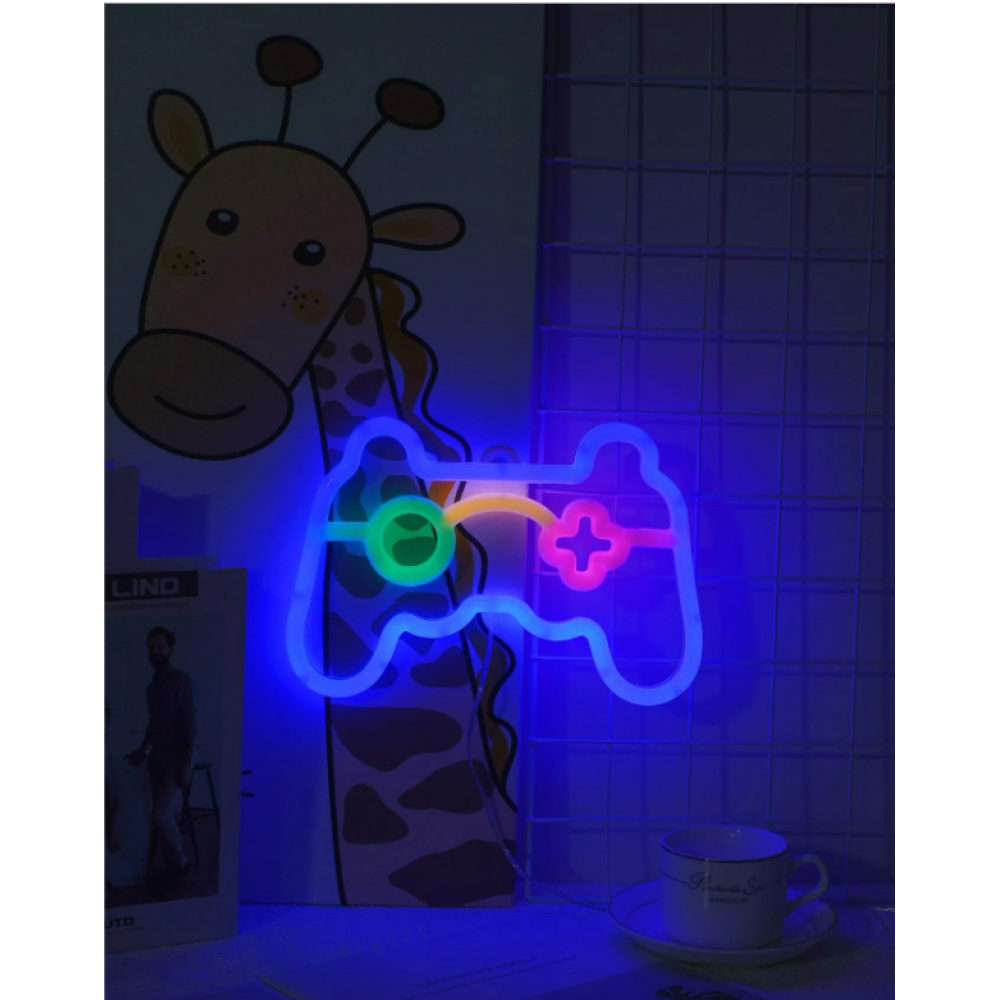 Διακοσμητικό Φωτιστικό Neon Πολύχρωμο Game Player