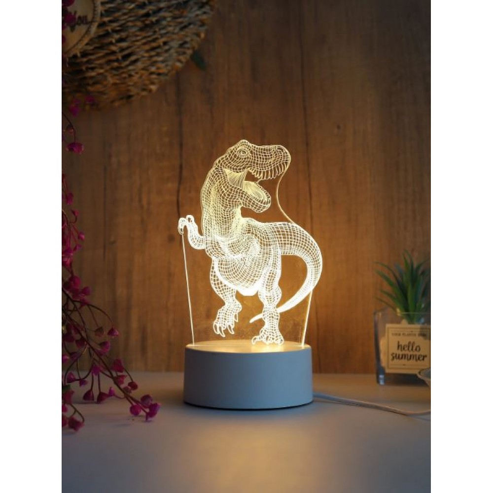 Διακοσμητικό Φωτιστικό plexiglass  3D  Illusion LED  Δεινόσαυρος