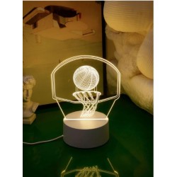 Διακοσμητικό Φωτιστικό plexiglass  3D Illusion μπάσκετ