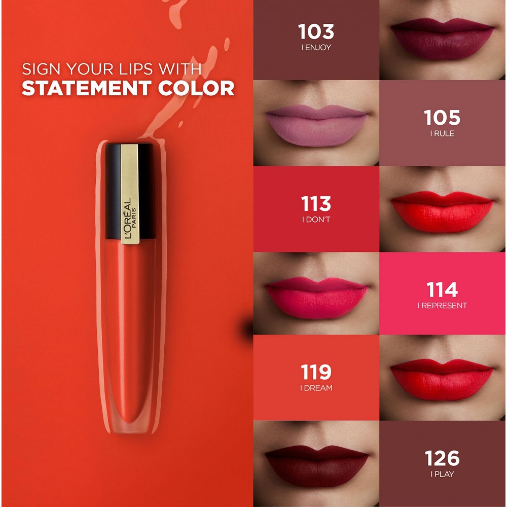 L'Oreal Paris Rouge Signature Matte Liquid Lipstick 103 I Enjoy 7ml