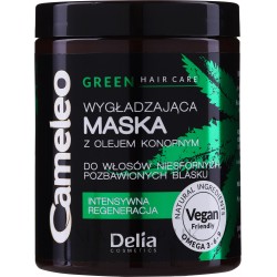 Delia Cameleo Green Smoothing Hair Mask with Hemp Oil 200ml   μάσκα λείανσης μαλλιών με λάδι κάνναβης 