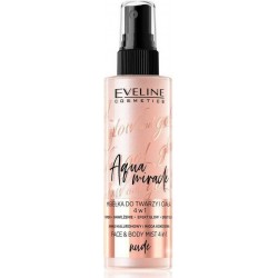 Eveline Cosmetics Glow & Go Aqua Miracle Nude Face & Body Mist 110ml Σταθεροποίηση make-up 