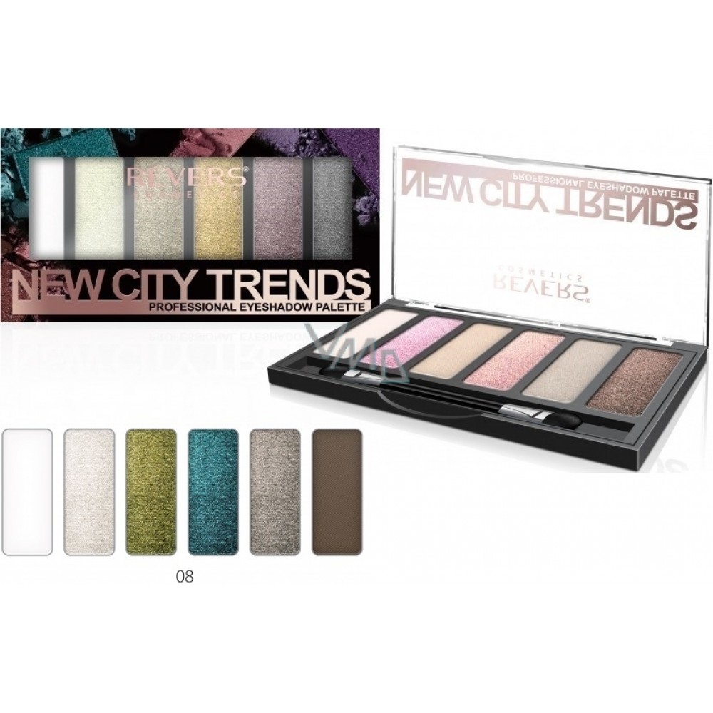Revers New City Trends Professional Eyeshadow Palette 9 gr 08