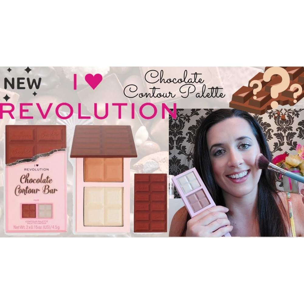 I Heart Revolution Chocolate Contour Palette Fair 9gr   Ρούζ, Μπρόνζερς 