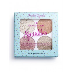 Revolution Beauty  sprinkles frosted cupcake Παλέτα  ρουζ και highlighter 1.5gr