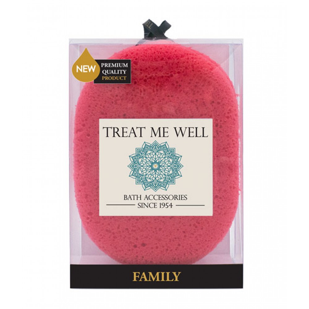 Treat Me Well Family Soft Big - (Mεγάλο μαλακό υδρόφιλο σφουγγάρι) Κόκκινο