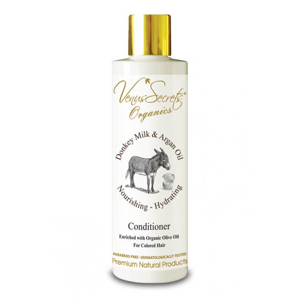  Venus Secrets Μαλακτική Κρέμα Μαλλιών με Γάλα Γαϊδούρας και Έλαιο Άργκαν για Βαμμένα Μαλλιά Conditioner Donkey Milk & Argan Oil for Colored Hair 250ml