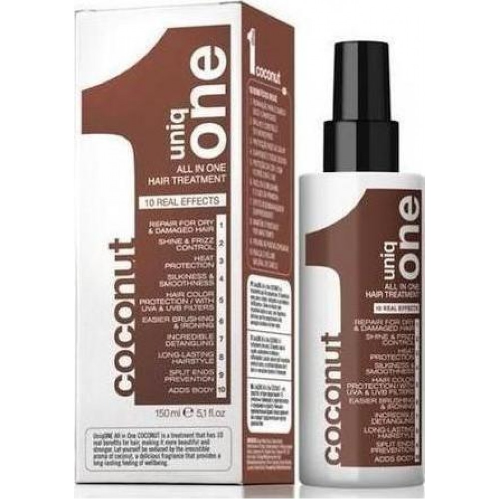 Revlon Uniq-One All In One Hair Treatment Coconut 150ml - (leave-in αγωγή επανόρθωσης)