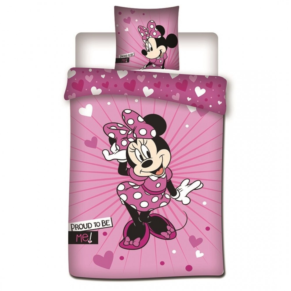 Disney Παπλωματοθήκη διπλής όψης Minnie Mouse Pink  200x140cm